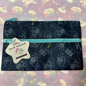 Little Twin Stars 2-zip zipper pouch